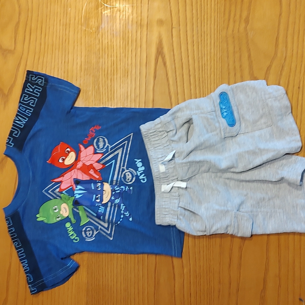 P.J Masks top and shorts